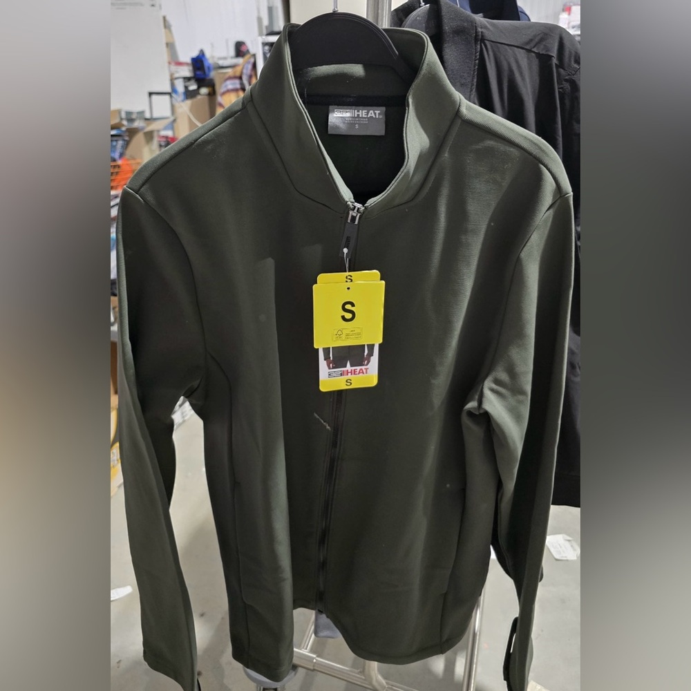 32 heat Men’s Dark Green Zip-Up Jacket